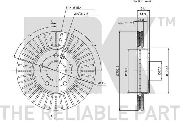 NK 343347 - Brake Disc autospares.lv