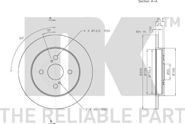 NK 3145109 - Brake Disc autospares.lv