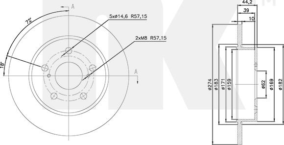 NK 3145101 - Brake Disc autospares.lv