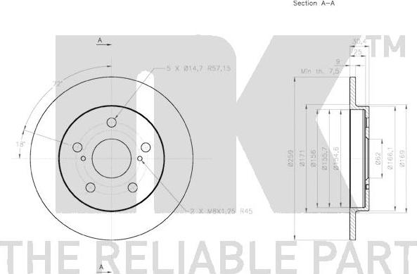 NK 3145124 - Brake Disc autospares.lv