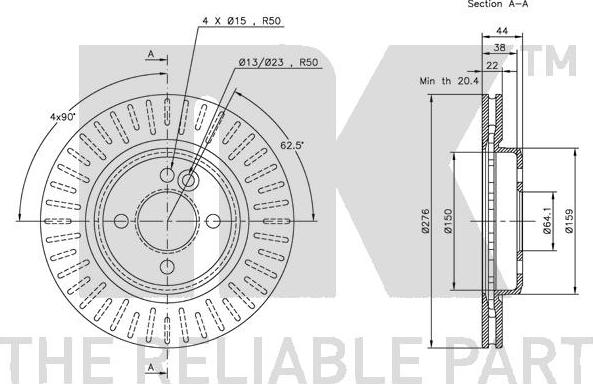 NK 314016 - Brake Disc autospares.lv