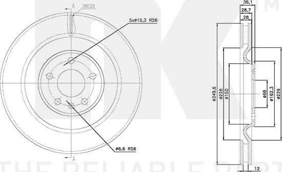 NK 3147119 - Brake Disc autospares.lv