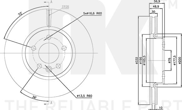 NK 3147116 - Brake Disc autospares.lv