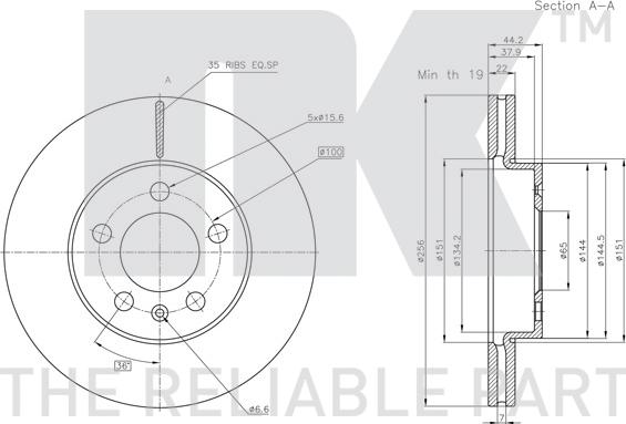 NK 3147176 - Brake Disc autospares.lv