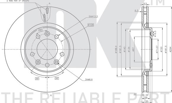 NK 311962 - Brake Disc autospares.lv