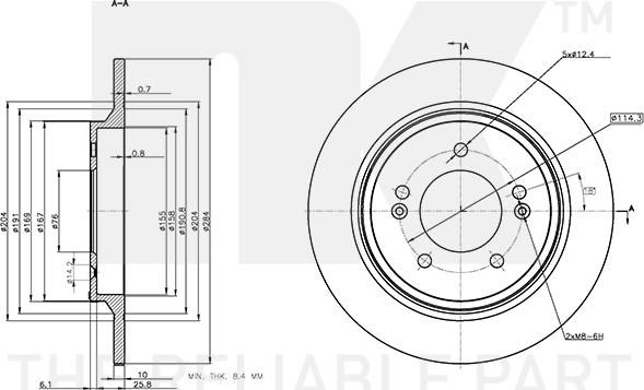 NK 313544 - Brake Disc autospares.lv