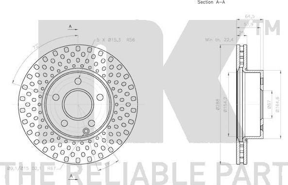 NK 3133106 - Brake Disc autospares.lv