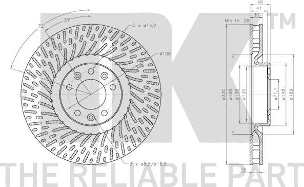 NK 313752 - Brake Disc autospares.lv