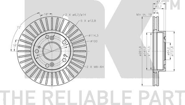 NK 312667 - Brake Disc autospares.lv