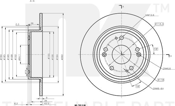 NK 312681 - Brake Disc autospares.lv