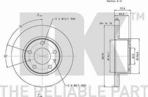 NK 65253533 - Shock Absorber autospares.lv