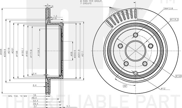 NK 312271 - Brake Disc autospares.lv