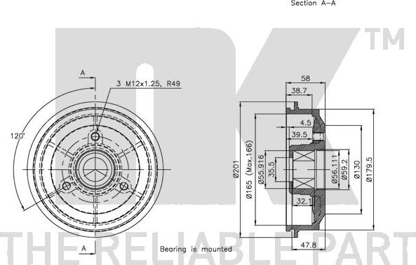 NK 251908 - Brake Drum autospares.lv