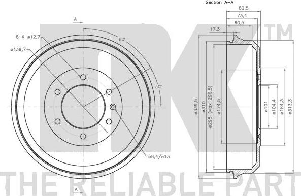 NK 251402 - Brake Drum autospares.lv