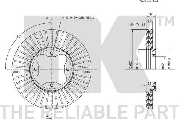 NK 209940 - Brake Disc autospares.lv