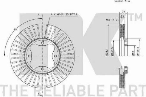 NK 319940 - Brake Disc autospares.lv