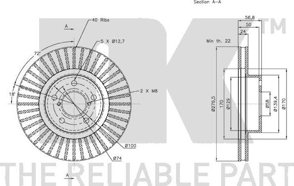 NK 204406 - Brake Disc autospares.lv