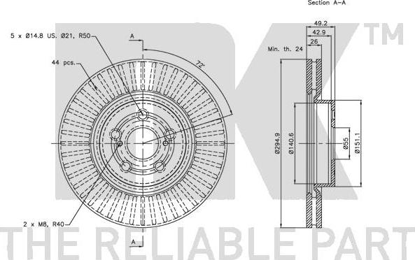 NK 314591 - Brake Disc autospares.lv