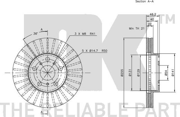 NK 204545 - Brake Disc autospares.lv