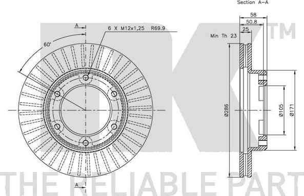 NK 204541 - Brake Disc autospares.lv