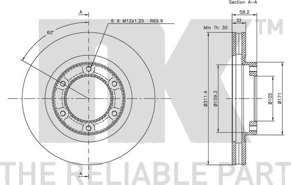 NK 204542 - Brake Disc autospares.lv