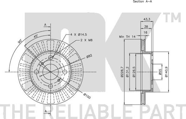 NK 204566 - Brake Disc autospares.lv