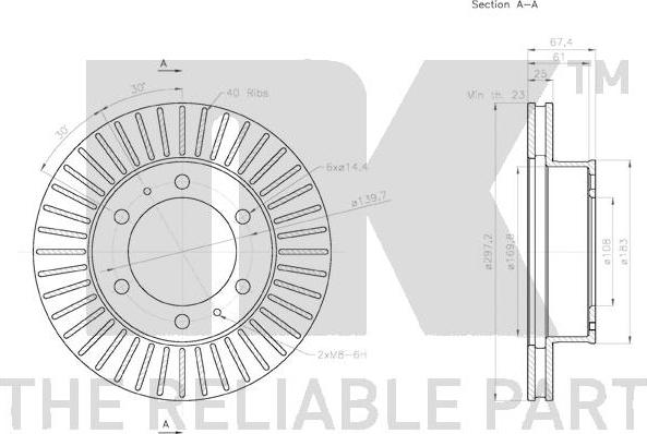 NK 2045140 - Brake Disc autospares.lv