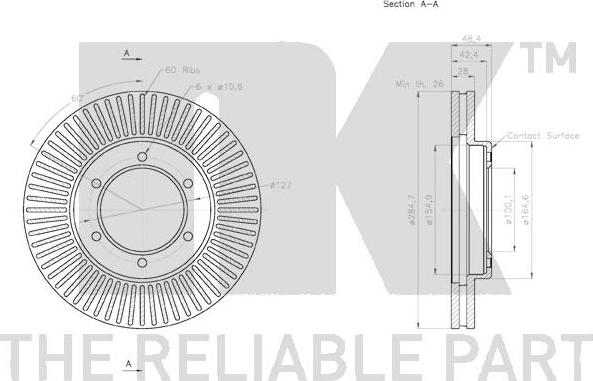 NK 2045153 - Brake Disc autospares.lv