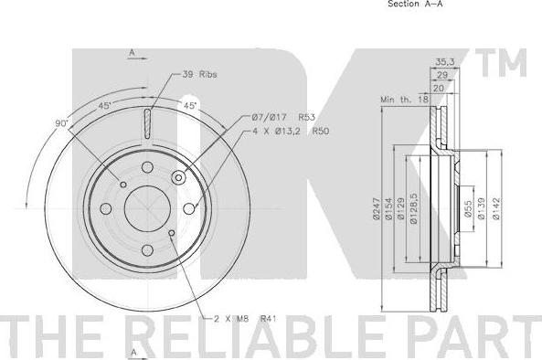 NK 2045102 - Brake Disc autospares.lv