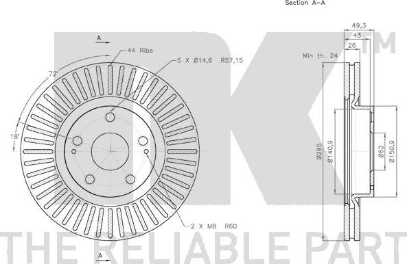 NK 2045116 - Brake Disc autospares.lv