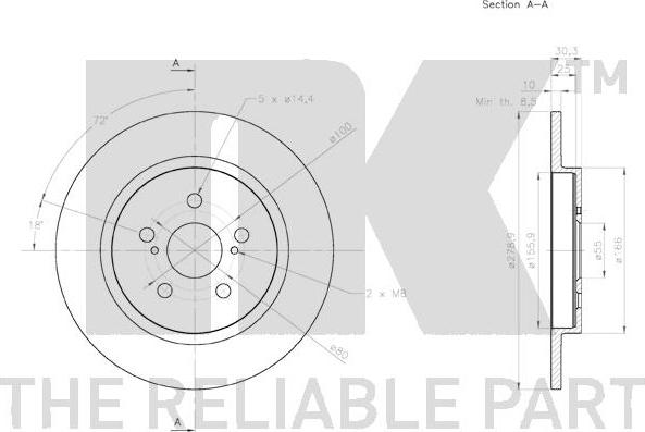 NK 3145172 - Brake Disc autospares.lv