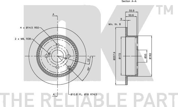 NK 204584 - Brake Disc autospares.lv