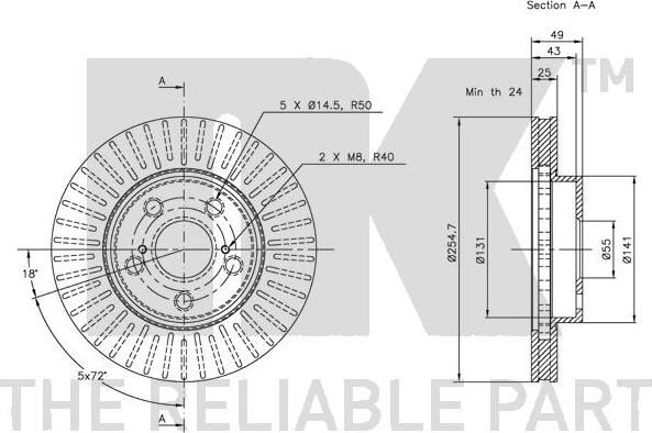 NK 204539 - Brake Disc autospares.lv