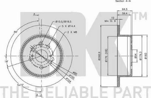 NK 314533 - Brake Disc autospares.lv