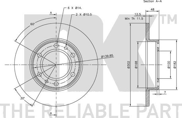 NK 204524 - Brake Disc autospares.lv