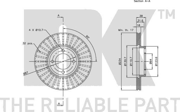 NK 204528 - Brake Disc autospares.lv