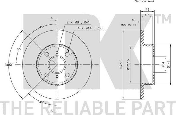 NK 204527 - Brake Disc autospares.lv