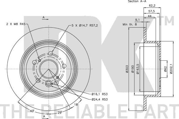 NK 314574 - Brake Disc autospares.lv