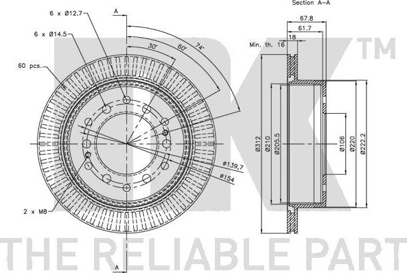 NK 204575 - Brake Disc autospares.lv