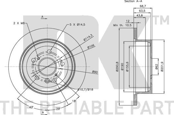 NK 314576 - Brake Disc autospares.lv