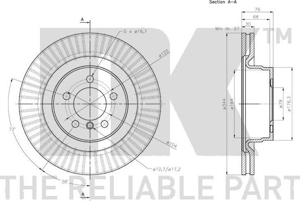 NK 314045 - Brake Disc autospares.lv