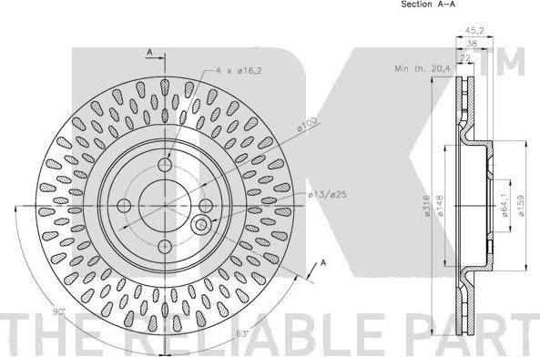 NK 204046 - Brake Disc autospares.lv