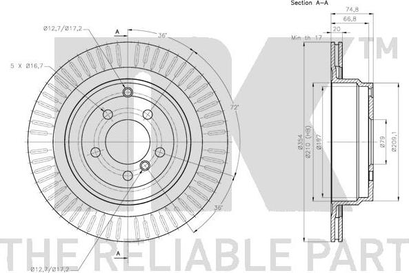 NK 314043 - Brake Disc autospares.lv