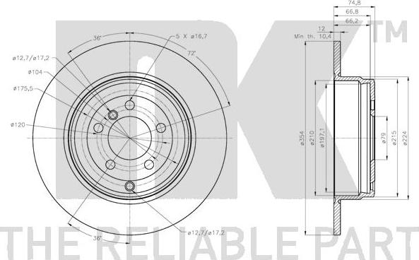 NK 314047 - Brake Disc autospares.lv