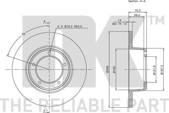 NK 204001 - Brake Disc autospares.lv