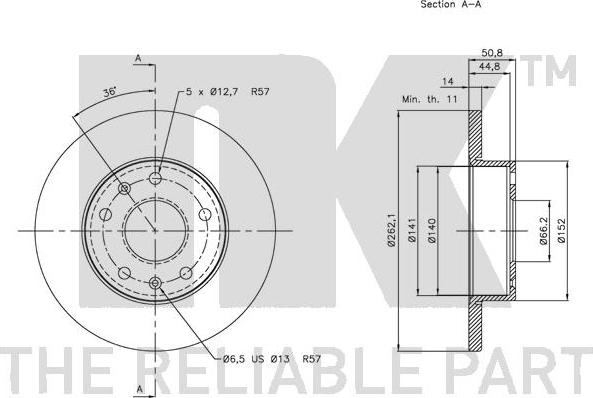 NK 204014 - Brake Disc autospares.lv