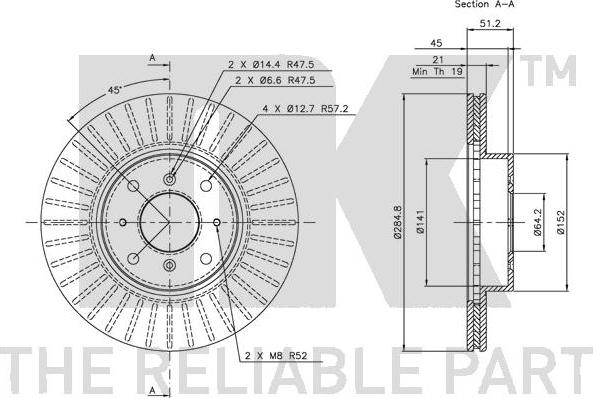 NK 204010 - Brake Disc autospares.lv