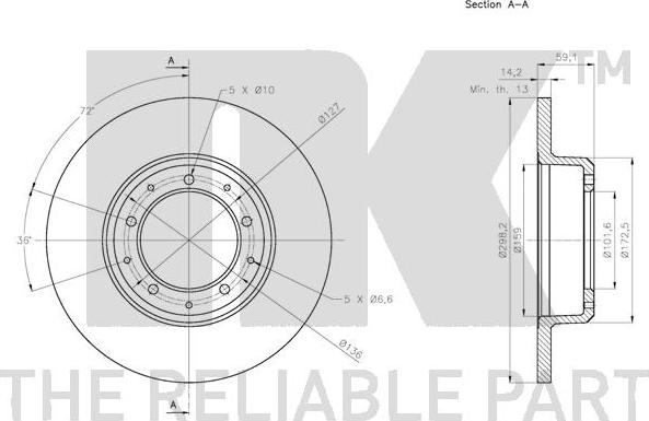 NK 314039 - Brake Disc autospares.lv