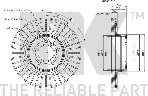 NK 204025 - Brake Disc autospares.lv