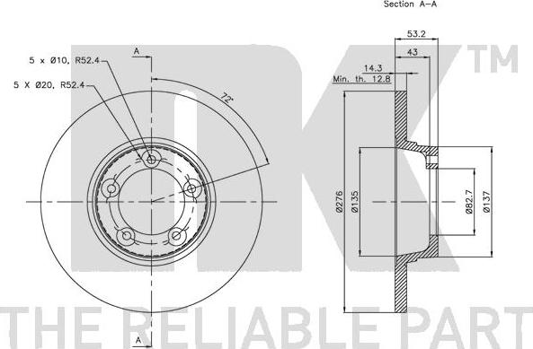 NK 204021 - Brake Disc autospares.lv